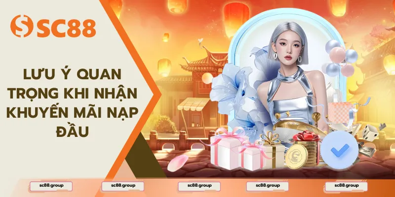 Lưu ý khi nhận khuyến mãi nạp đầu